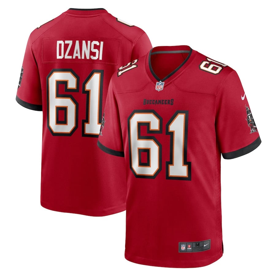 Silas Dzansi 61 Tampa Bay Buccaneers Game Men Jersey - Red JS5586 Saliibo