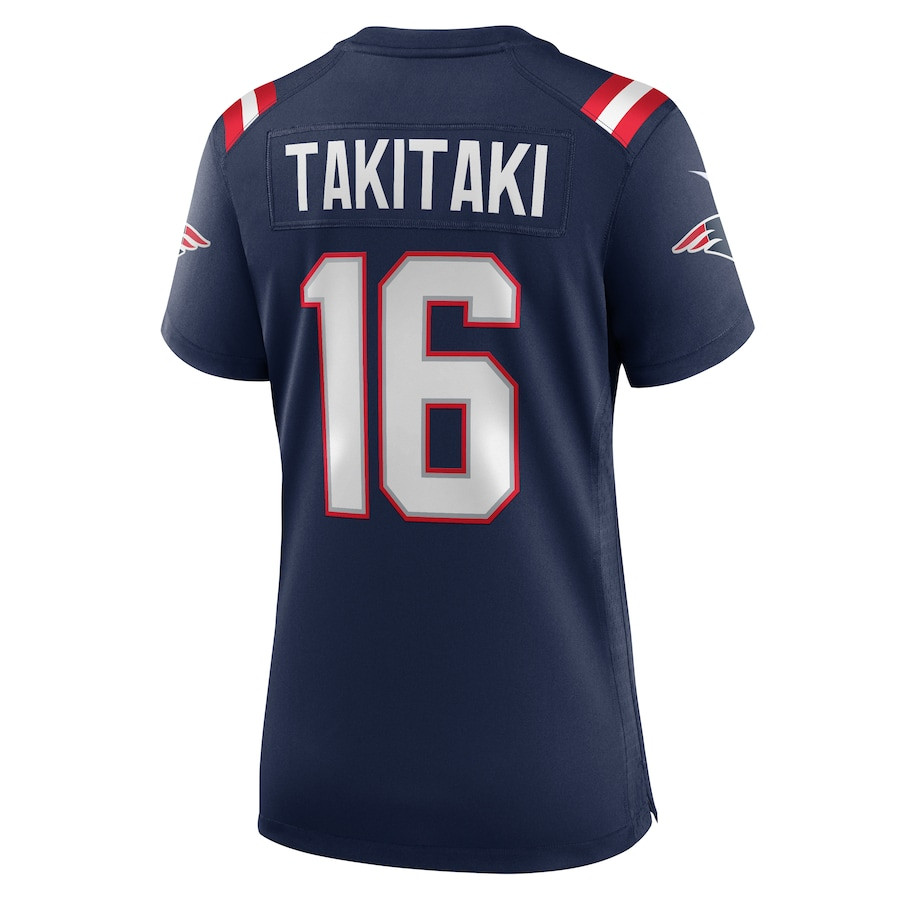 Sione Takitaki 16 New England Patriots Women's Team Game Jersey - Navy JS8819 Saliibo - Image 3