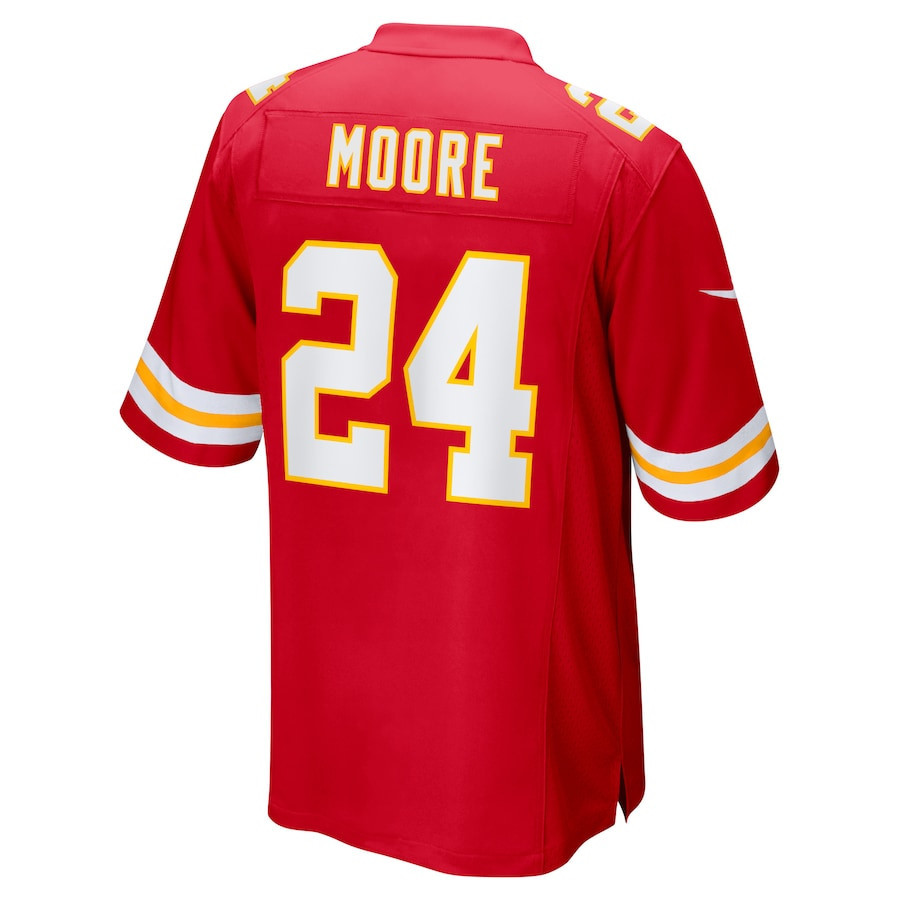 Skyy Moore #24 Kansas City Chiefs Super Bowl LIX YOUTH Jersey - Red JS4038 Saliibo - Image 3