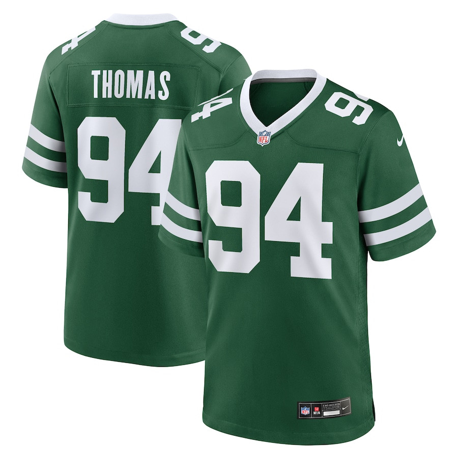Solomon Thomas 94 New York Jets Team Game Men Jersey - Legacy Green JS7266 Saliibo