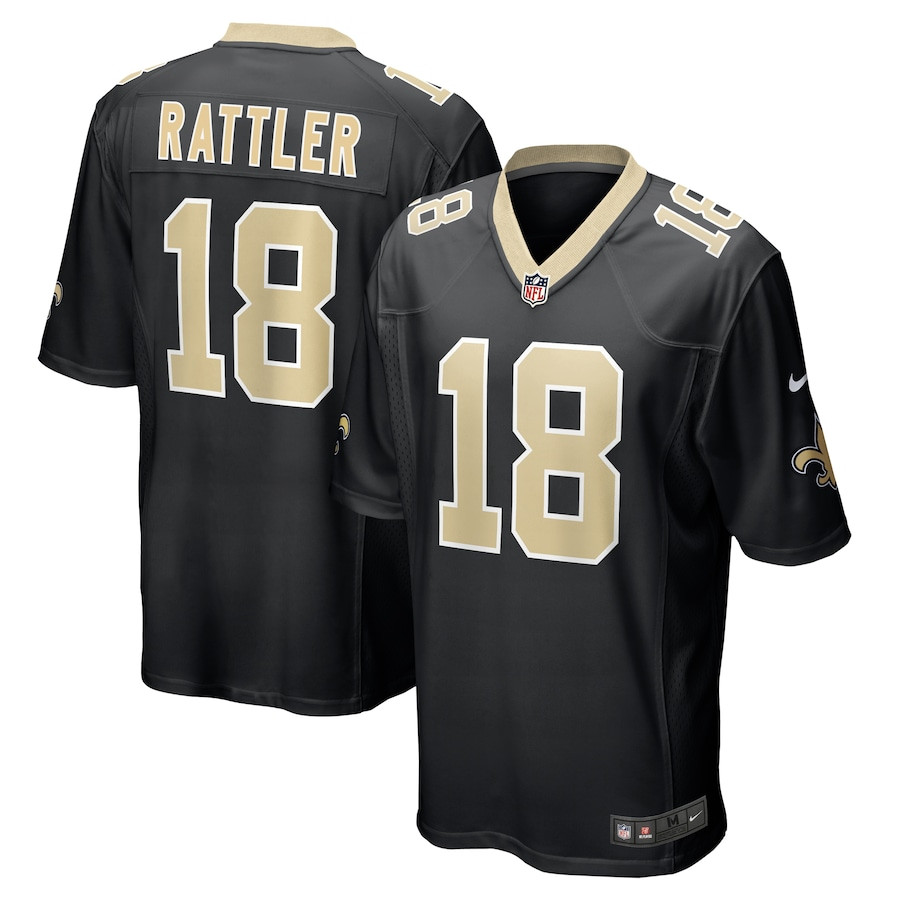 Spencer Rattler 18 New Orleans Saints Game Men Jersey - Black JS4035 Saliibo
