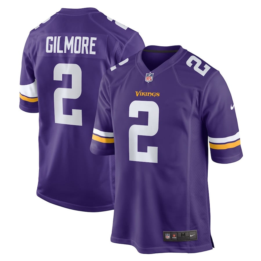 Stephon Gilmore 2 Minnesota Vikings Game Men Jersey - Purple JS4912 Saliibo