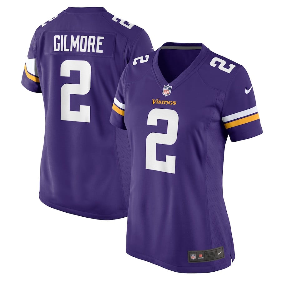 Stephon Gilmore 2 Minnesota Vikings Women's Game Jersey - Purple JS7253 Saliibo