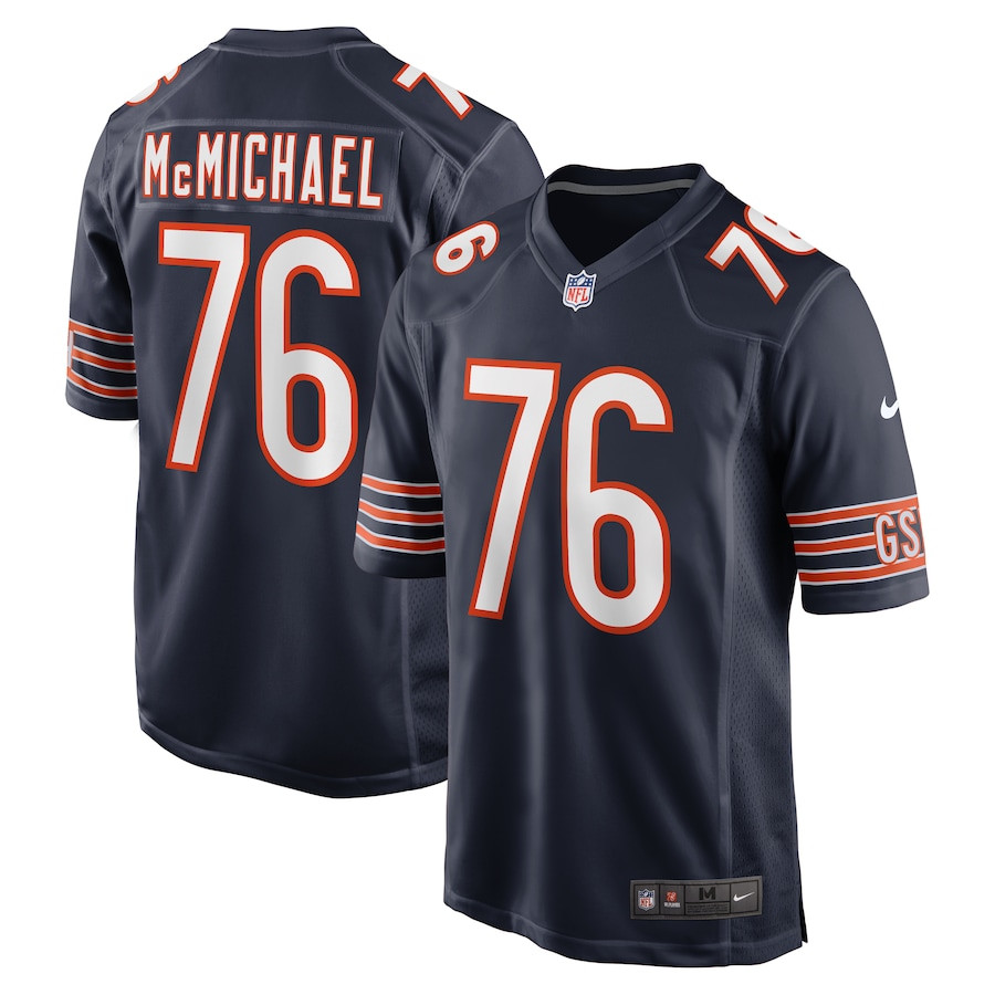 Steve McMichael 76 Chicago Bears Retired Player Game Men Jersey - Navy JS9010 Saliibo