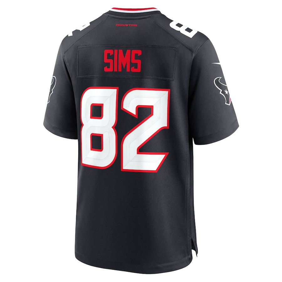 Steven Sims 82 Houston Texans Team Game Men Jersey - Navy JS4007 Saliibo - Image 3