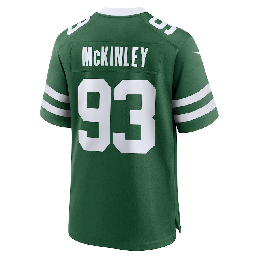 Takk McKinley 93 New York Jets Team Game Men Jersey - Legacy Green JS7779 Saliibo - Image 3
