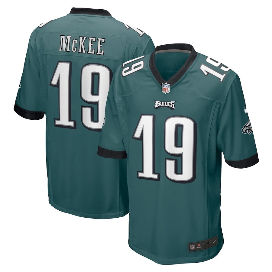 Tanner McKee 19 Philadelphia Eagles Men Team Game Jersey - Midnight Green JS6872 Saliibo