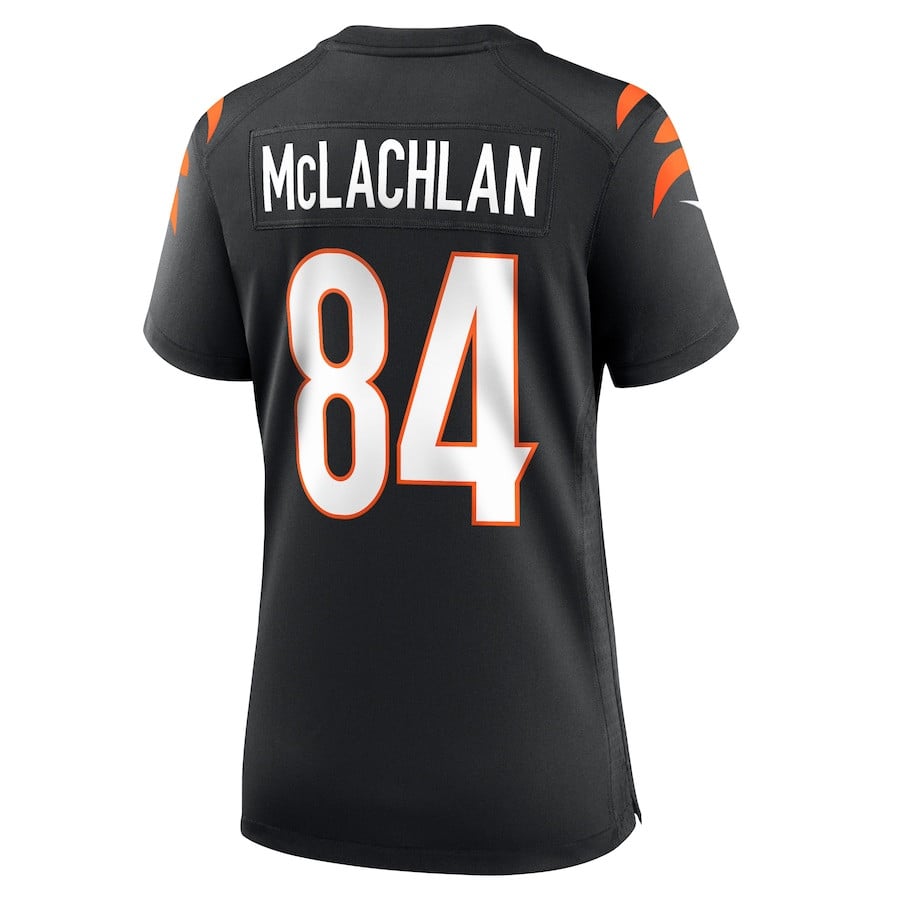 Tanner McLachlan 84 Cincinnati Bengals Women's Game Jersey - Black JS3428 Saliibo - Image 3