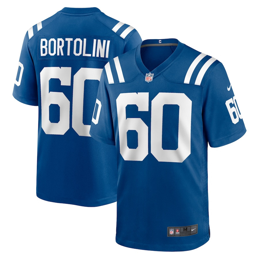 Tanor Bortolini 60 Indianapolis Colts Game Men Jersey - Royal JS4828 Saliibo