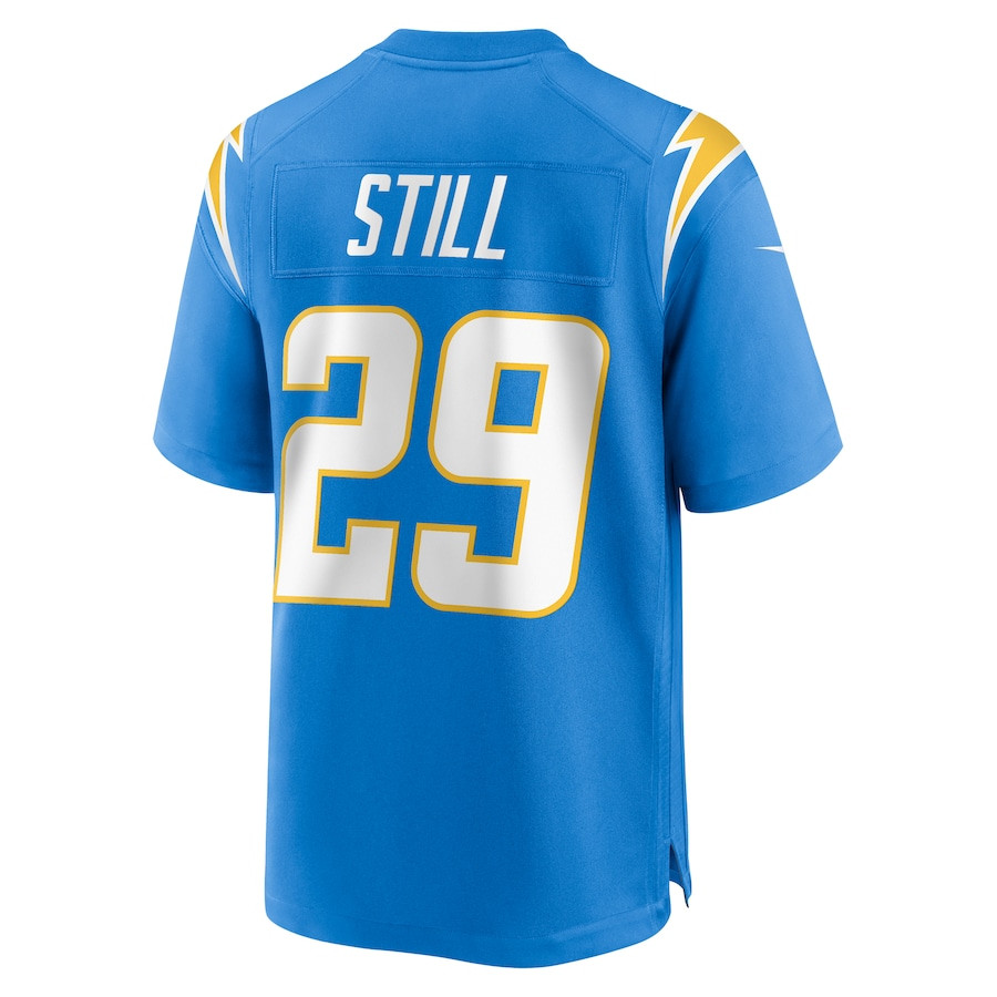 Tarheeb Still 29 Los Angeles Chargers Team Game Men Jersey - Powder Blue JS2851 Saliibo - Image 3