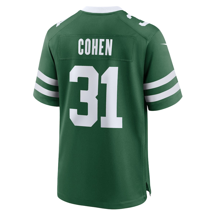 Tarik Cohen 31 New York Jets Team Game Men Jersey - Legacy Green JS8266 Saliibo - Image 3