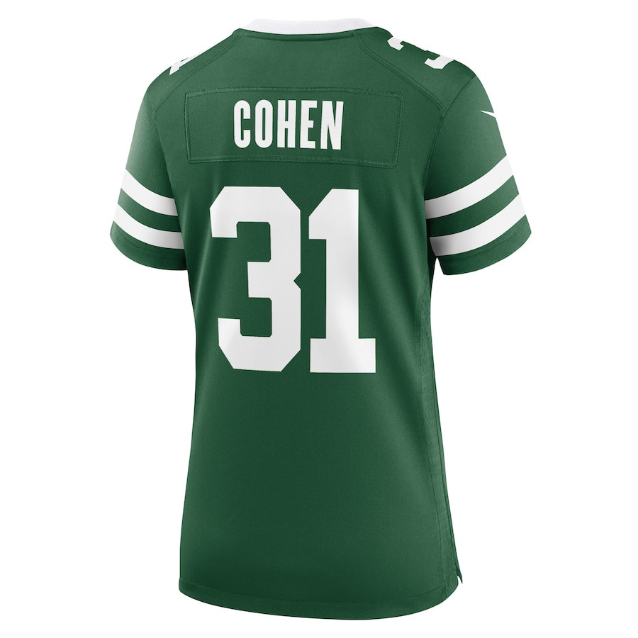 Tarik Cohen 31 New York Jets Women's Team Game Jersey - Legacy Green JS8646 Saliibo - Image 3