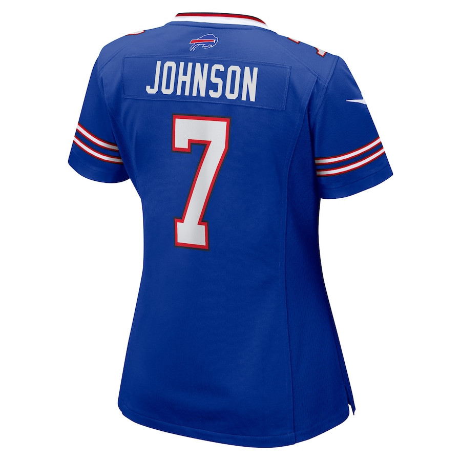 Taron Johnson 7 Buffalo Bills Women Game Jersey - Royal JS2213 Saliibo - Image 3