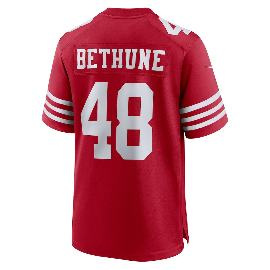 Tatum Bethune 48 San Francisco 49ers Game Men Jersey - Scarlet JS8885 Saliibo - Image 3
