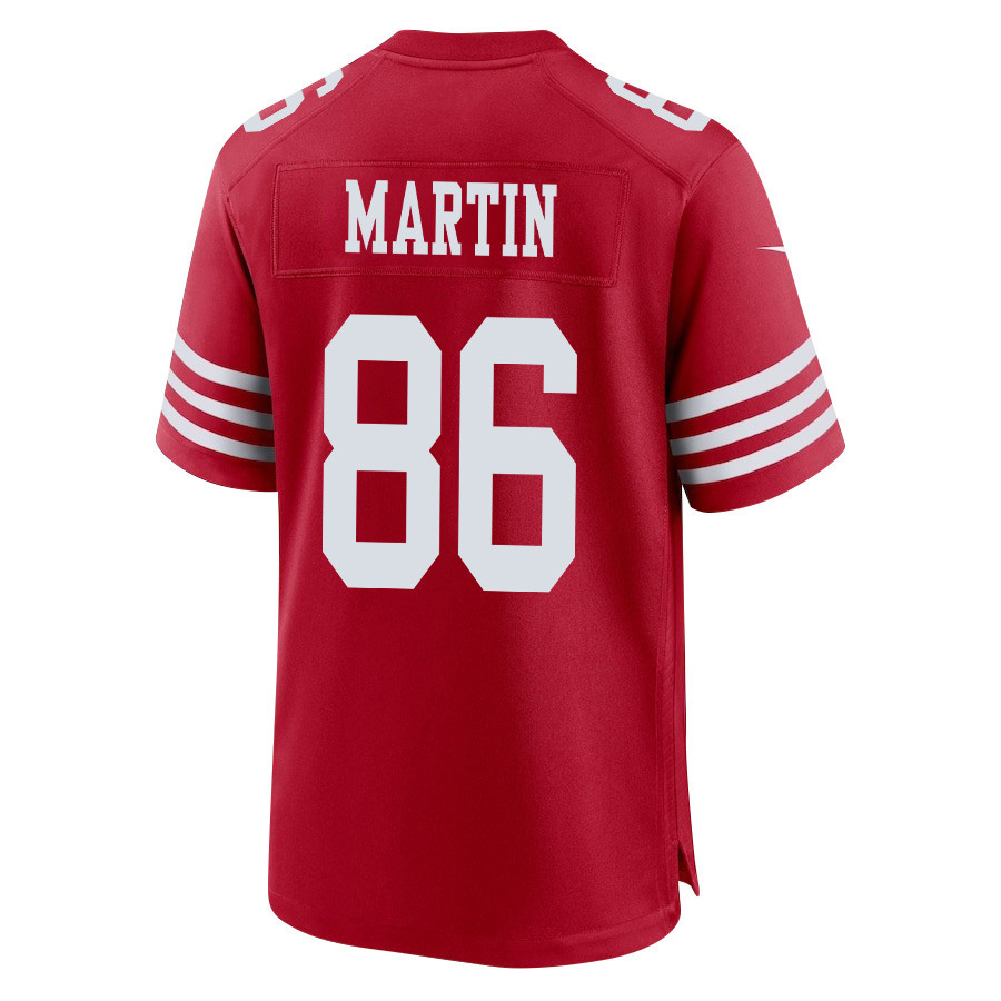 Tay Martin 86 San Francisco 49ers Super Bowl LVIII Patch Game Men Jersey - Scarlet JS8533 Saliibo - Image 3
