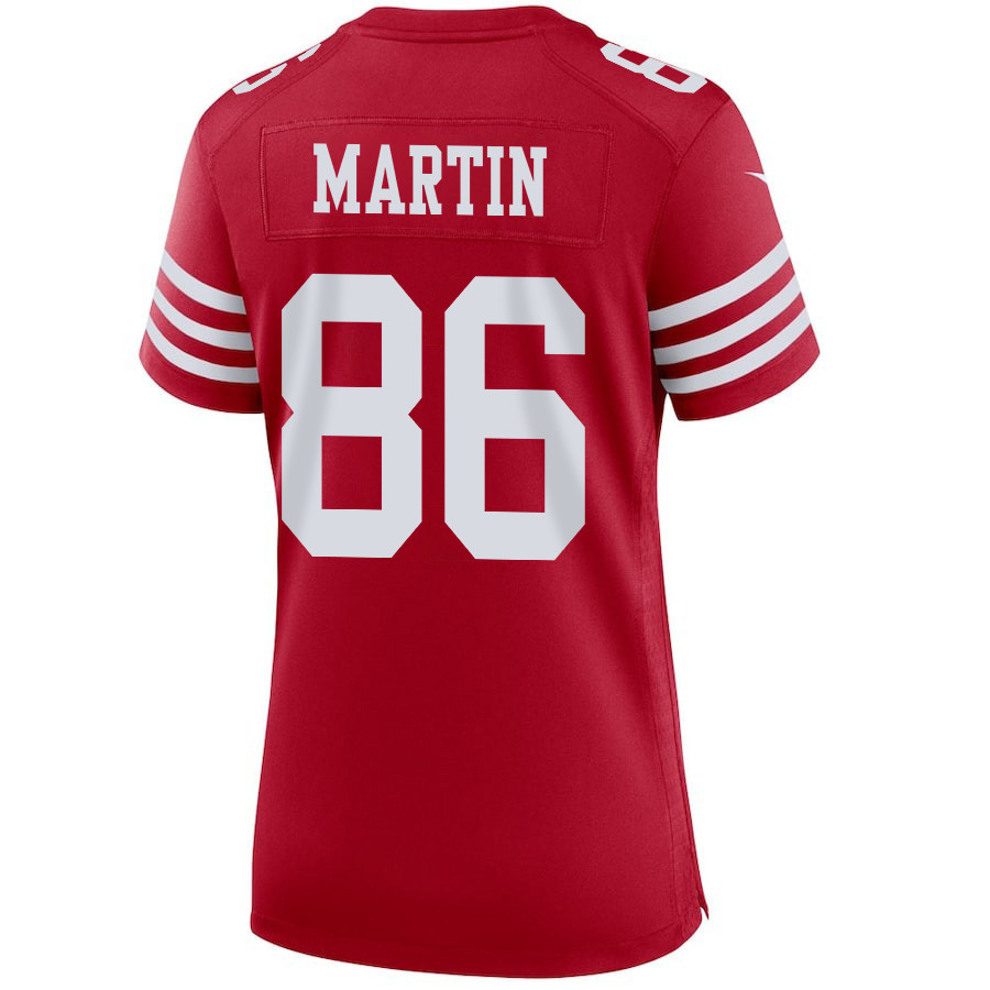 Tay Martin 86 San Francisco 49ers Super Bowl LVIII Patch Game Women Jersey - Scarlet JS9848 Saliibo - Image 3