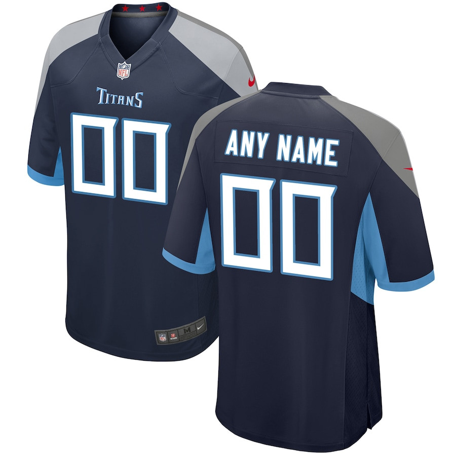 Tennessee Titans YOUTH Custom Game Jersey - Navy JS9372 Saliibo