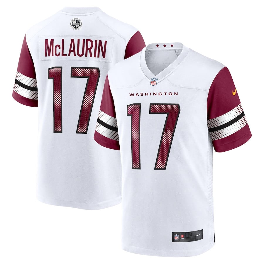 Terry McLaurin 17 Washington Commanders Game Men Jersey - White JS1526 Saliibo