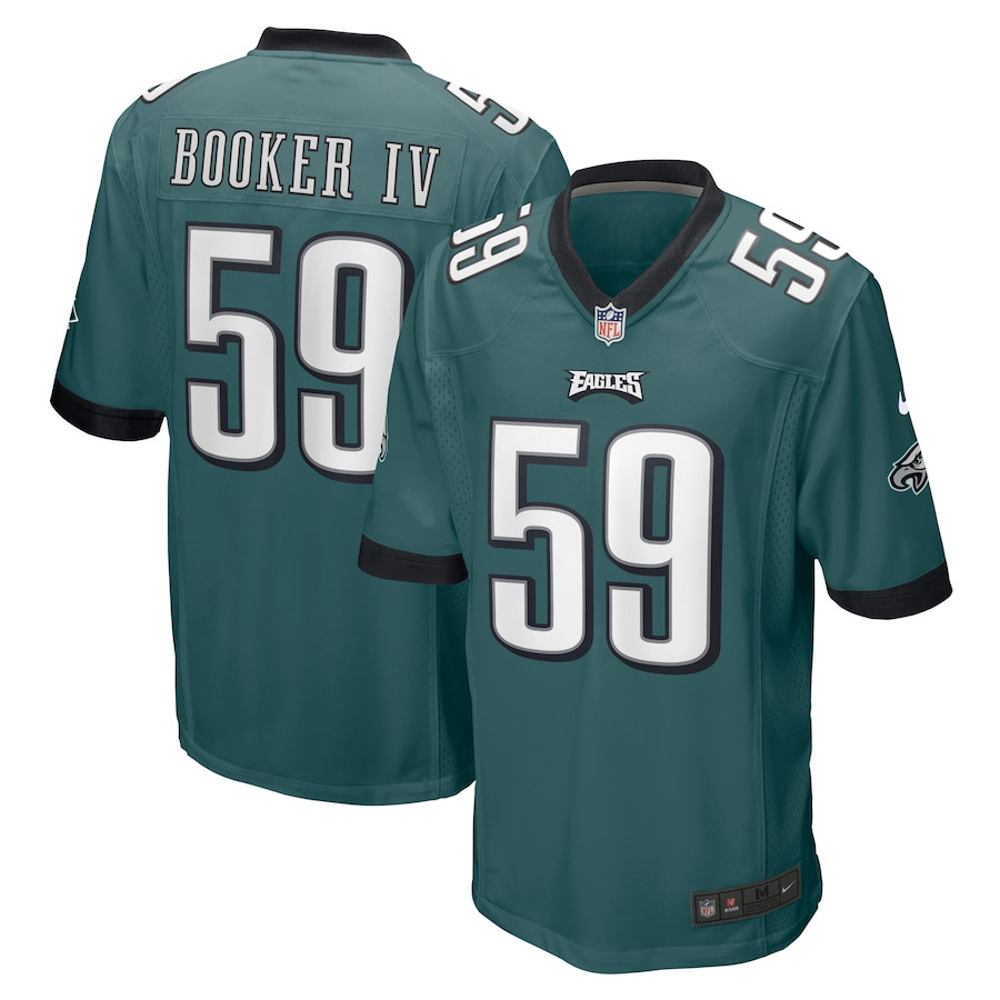 Thomas Booker IV 59 Philadelphia Eagles Game Men Jersey - Midnight Green JS6400 Saliibo
