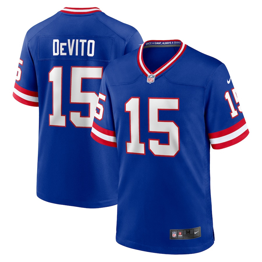 Tommy DeVito 15 New York Giants Alternate Game Men Jersey - Royal JS9507 Saliibo