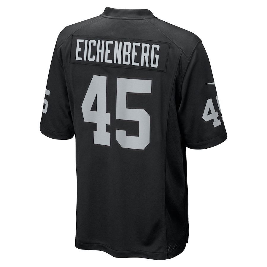 Tommy Eichenberg 45 Las Vegas Raiders Team Game Men Jersey - Black JS7262 Saliibo - Image 3