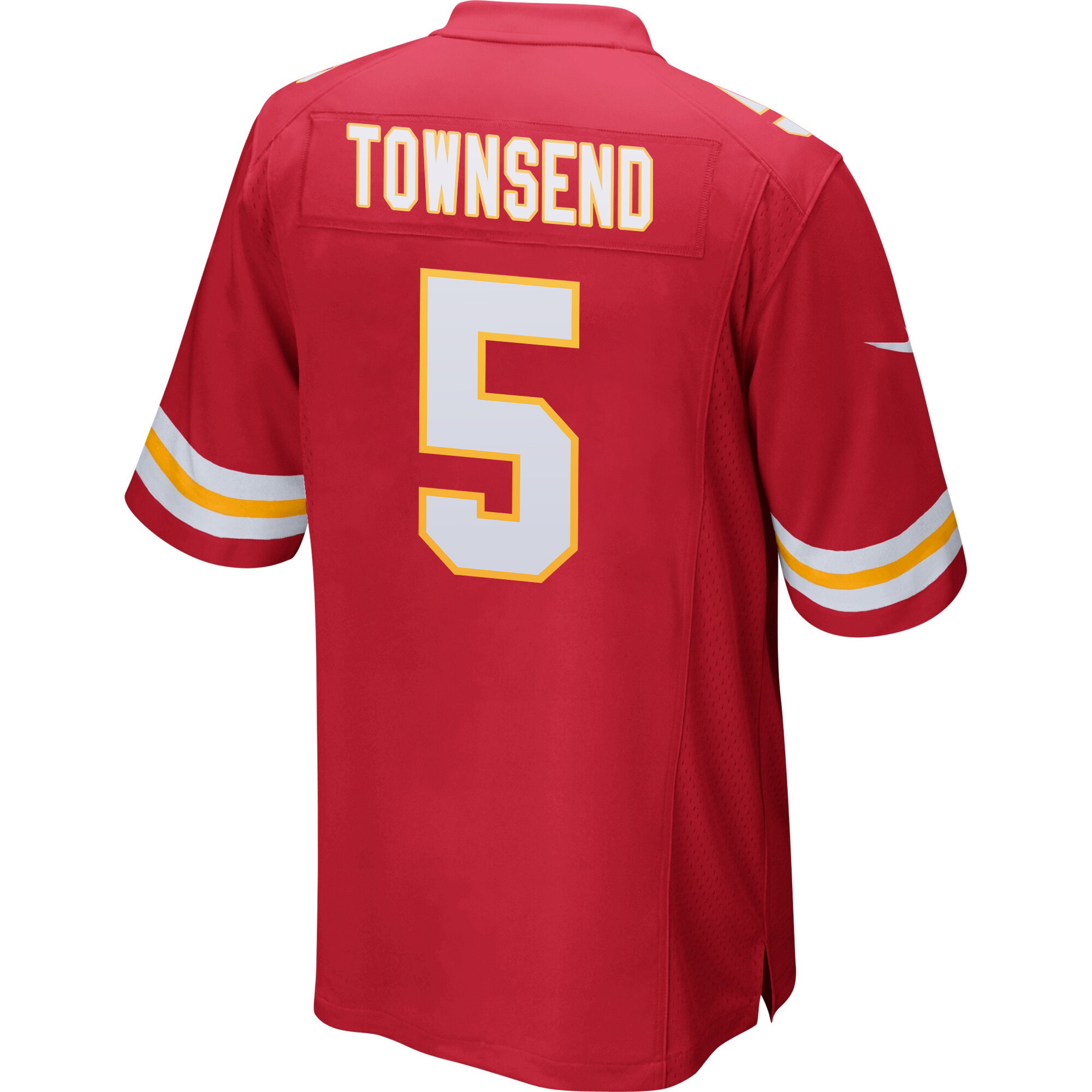 Tommy Townsend 5 Kansas City Chiefs AFC Champions Patch Game Men Jersey - Red JS8344 Saliibo - Image 3