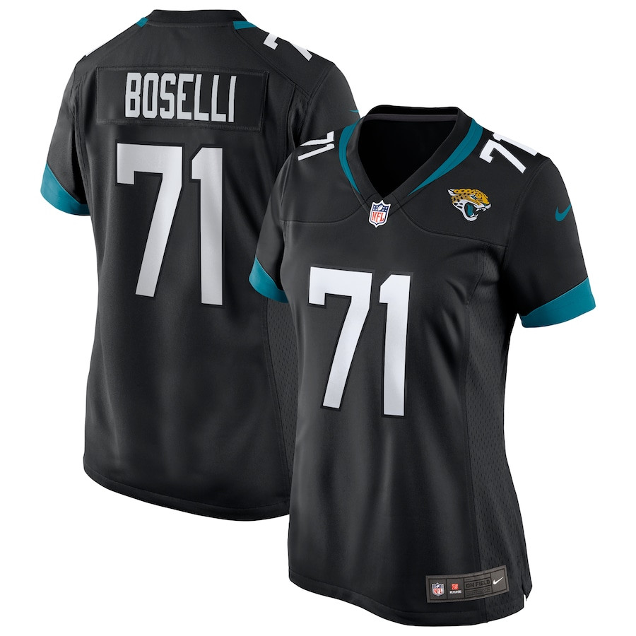Tony Boselli 71 Jacksonville Jaguars Women Game Retired Jersey - Black JS5807 Saliibo