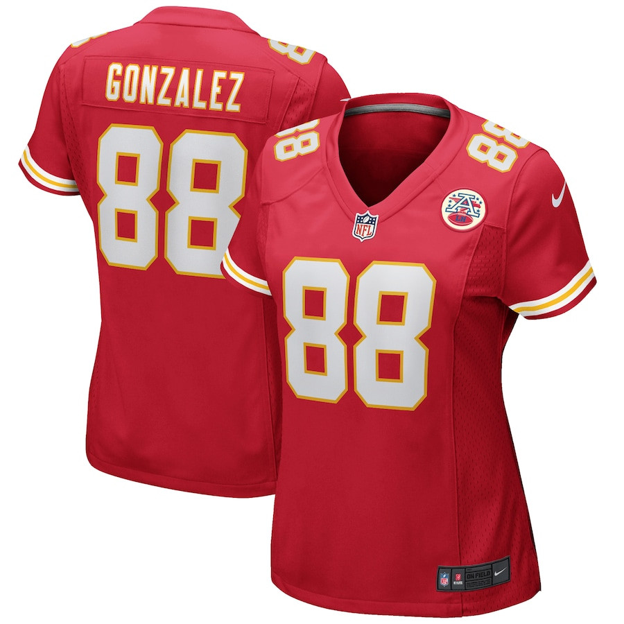Tony Gonzalez 88 Kansas City Chiefs Women Game Retired Jersey - Red JS9397 Saliibo