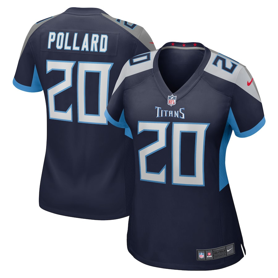 Tony Pollard 20 Tennessee Titans Game Women Jersey - Navy JS7819 Saliibo