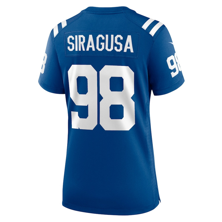 Tony Siragusa 98 Indianapolis Colts Women's Game Retired Player Jersey - Royal JS1225 Saliibo - Image 3
