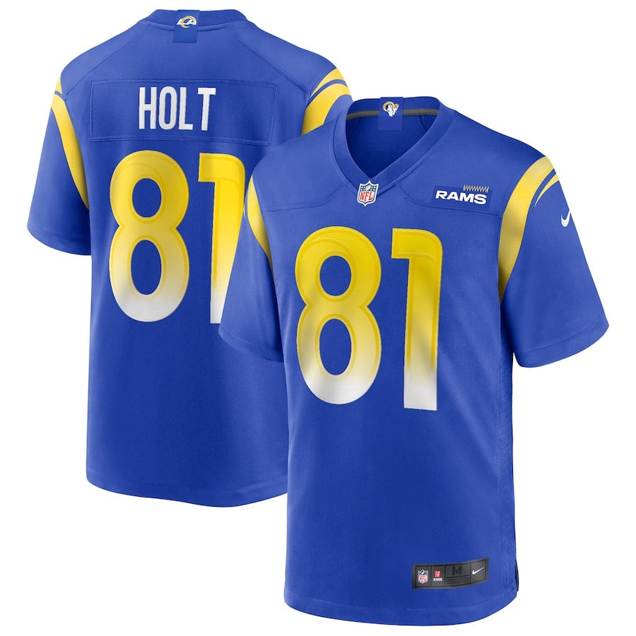 Torry Holt 81 Los Angeles Rams Men Game Retired Jersey - Royal JS6156 Saliibo