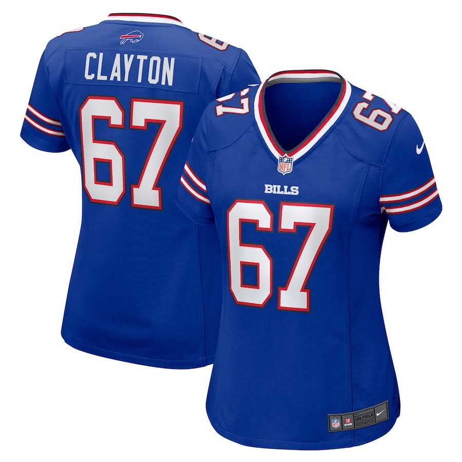 Travis Clayton 67 Buffalo Bills Women's Game Jersey - Royal JS1466 Saliibo