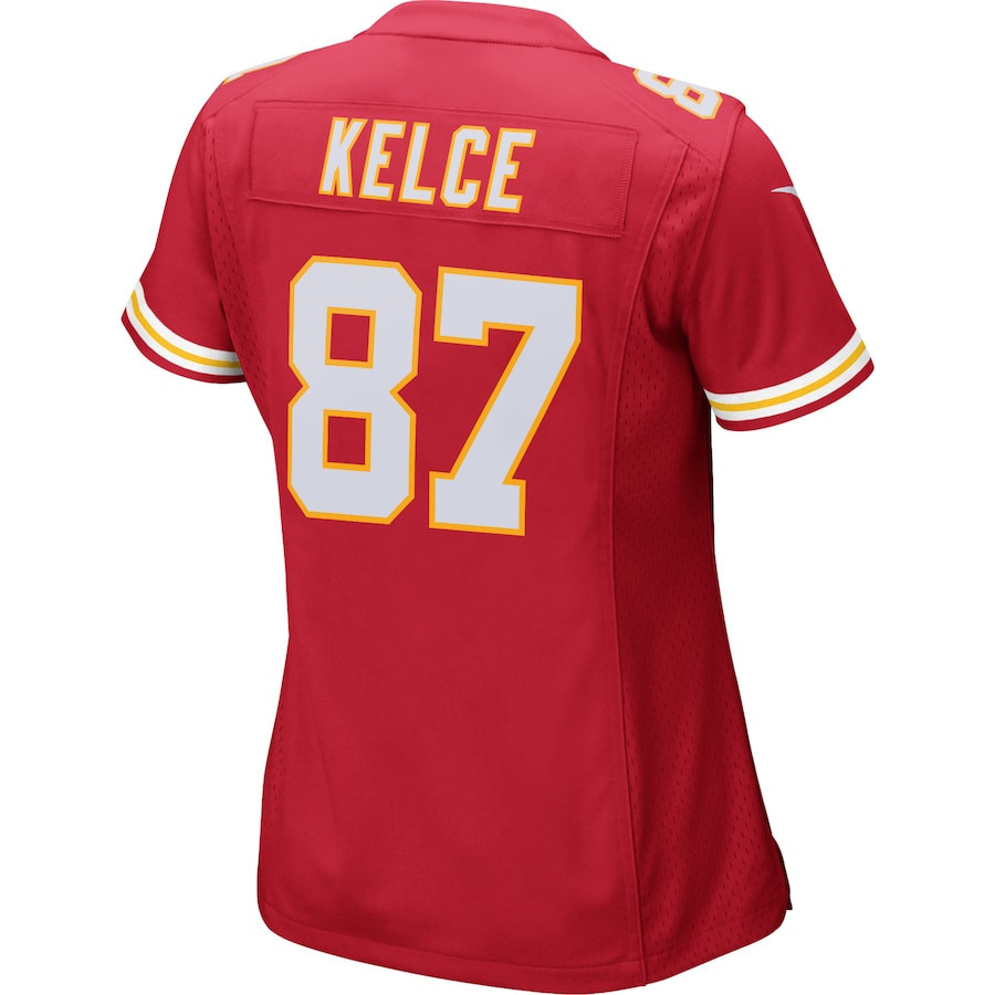 Travis Kelce #87 Kansas City Chiefs Super Bowl LIX Women's Jersey - Red JS6125 Saliibo - Image 3