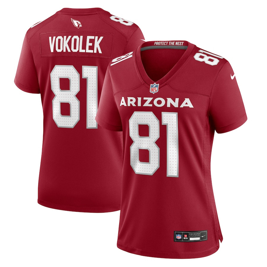 Travis Vokolek 81 Arizona Cardinals Women's Game Jersey - Cardinal JS8451 Saliibo