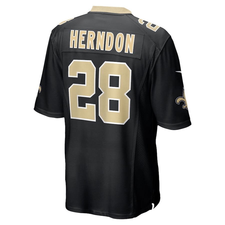 Tre Herndon 28 New Orleans Saints Game Men Jersey - Black JS1472 Saliibo - Image 3