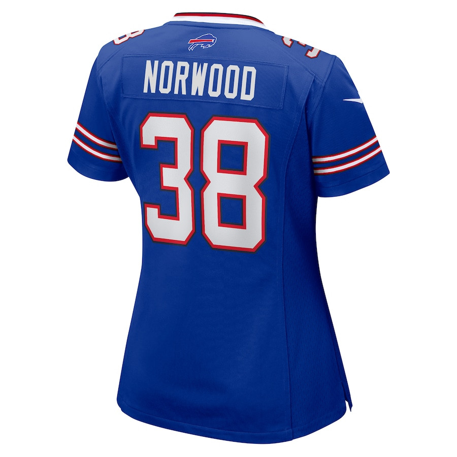Tre Norwood 38 Buffalo Bills Game Women Jersey - Royal JS1210 Saliibo - Image 3