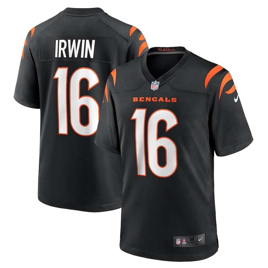 Trenton Irwin 16 Cincinnati Bengals Men Game Jersey - Black JS1159 Saliibo