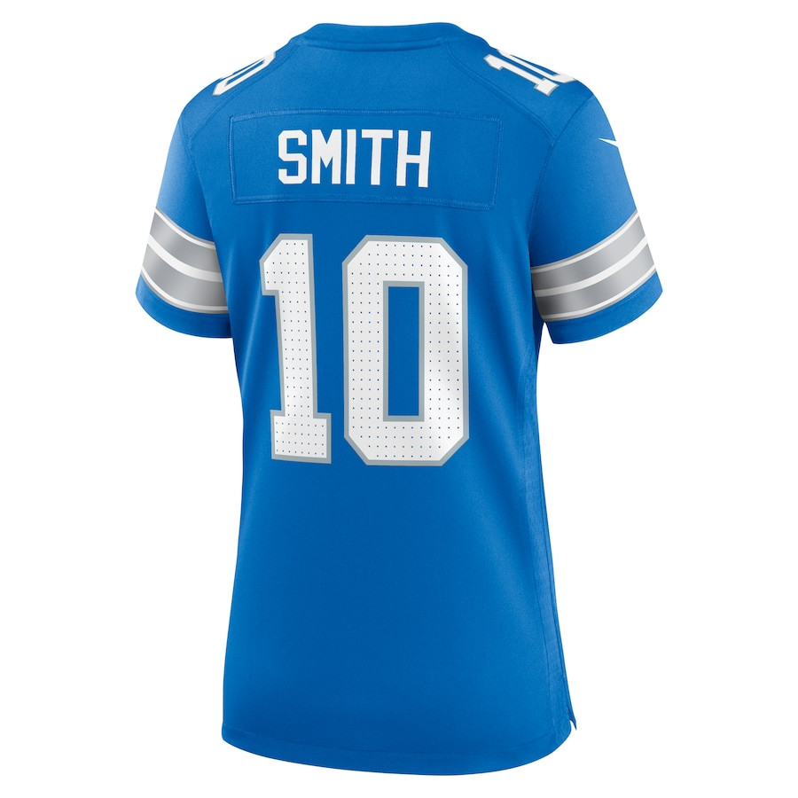 Tre'Quan Smith 10 Detroit Lions Women's Game Jersey - Blue JS8619 Saliibo - Image 3