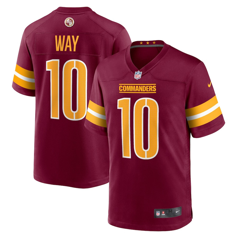 Tress Way 10 Washington Commanders Game Men Jersey - Burgundy JS9150 Saliibo
