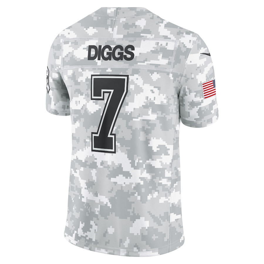 Trevon Diggs 7 Dallas Cowboys 2024 Salute to Service Limited Men Jersey - Arctic Camo JS5937 Saliibo - Image 3