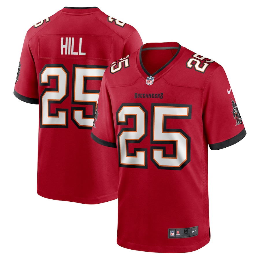 Troy Hill 25 Tampa Bay Buccaneers Game Men Jersey - Red JS2002 Saliibo