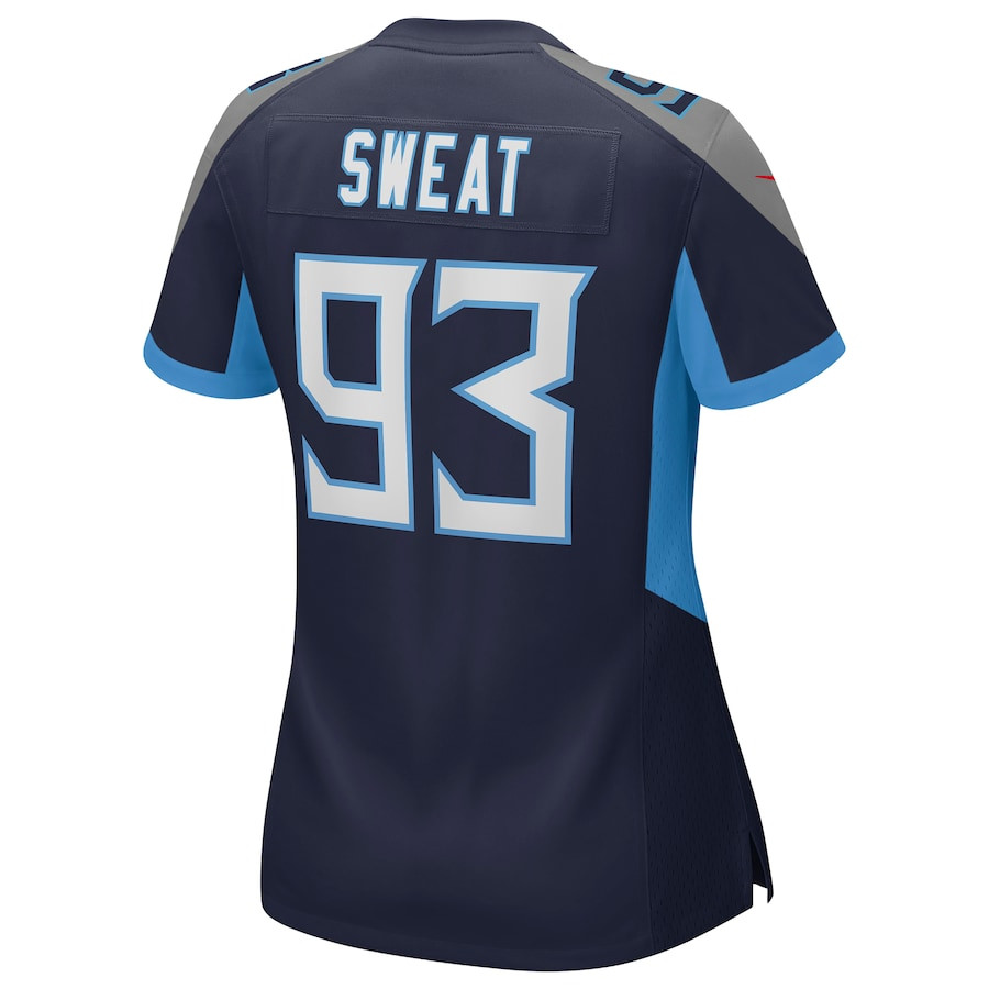 T'Vondre Sweat 93 Tennessee Titans Women's Team Game Jersey - Navy JS9820 Saliibo - Image 3