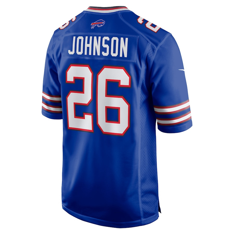 Ty Johnson 26 Buffalo Bills Game Men Jersey - Royal JS9199 Saliibo - Image 3