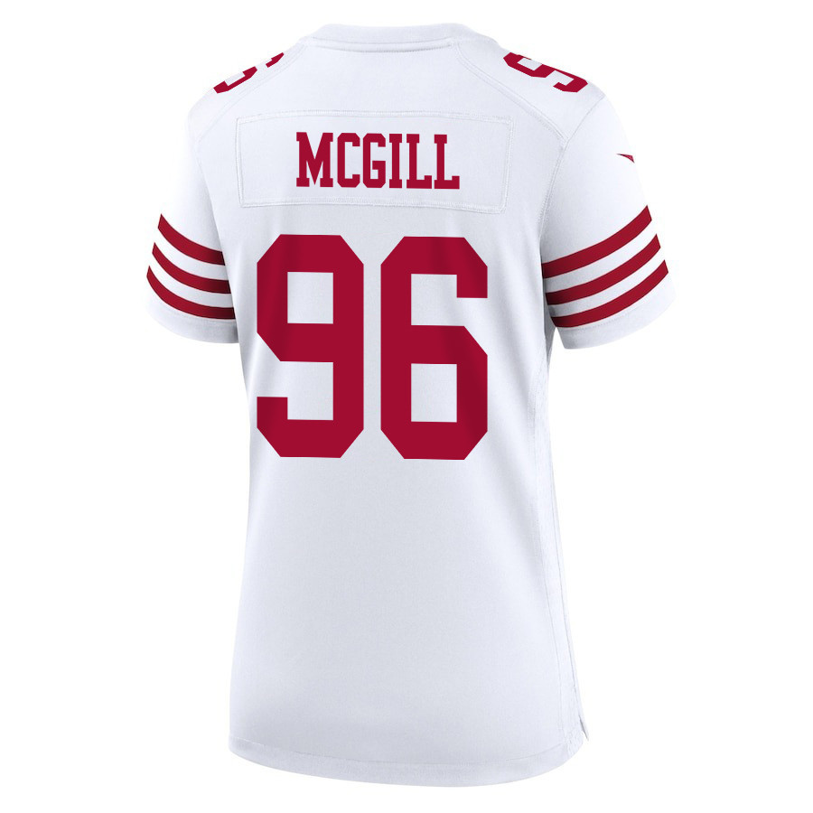 T.Y. McGill 96 San Francisco 49ers Super Bowl LVIII Patch Game Women Jersey - White JS4220 Saliibo - Image 3