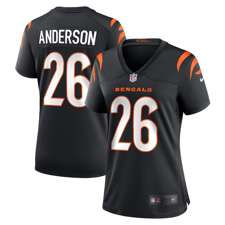 Tycen Anderson 26 Cincinnati Bengals Women Game Jersey - Black JS4608 Saliibo