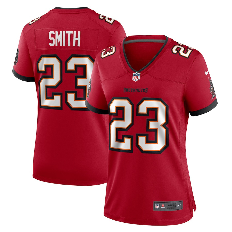 Tykee Smith 23 Tampa Bay Buccaneers Women's Game Jersey - Red JS1815 Saliibo