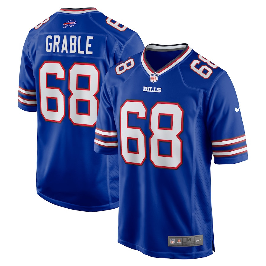 Tylan Grable 68 Buffalo Bills Game Men Jersey - Royal JS3587 Saliibo