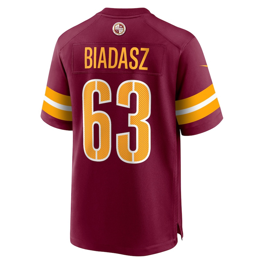 Tyler Biadasz 63 Washington Commanders Game Men Jersey - Burgundy JS7537 Saliibo - Image 3