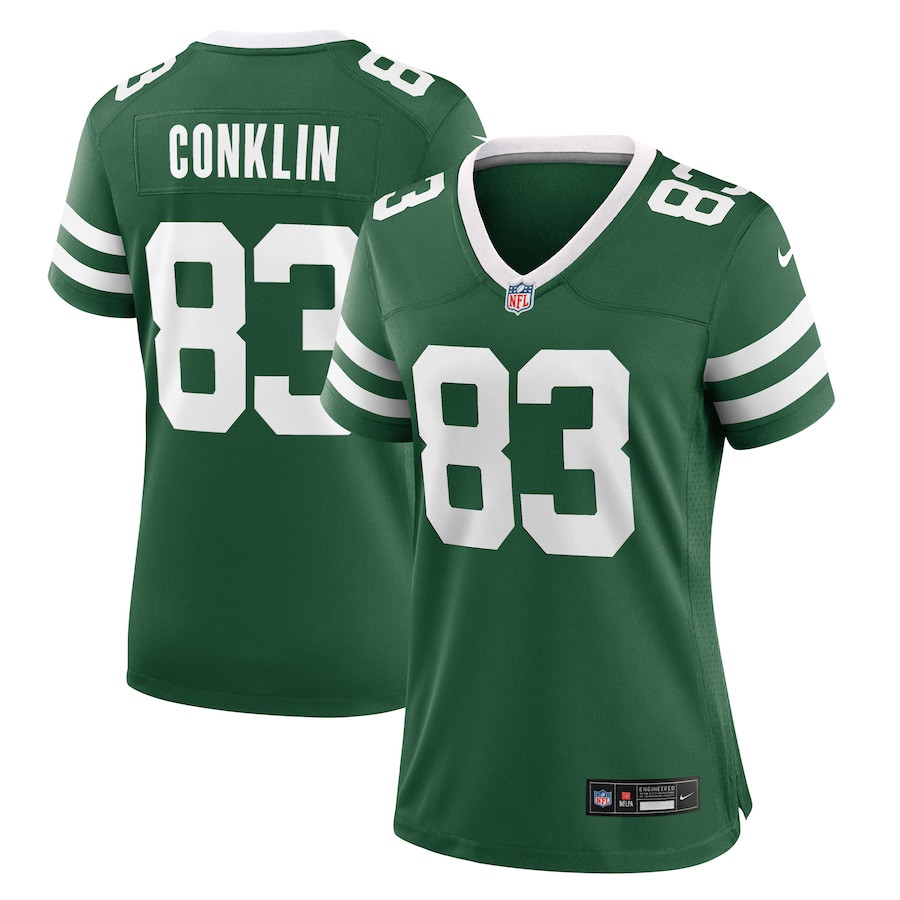 Tyler Conklin 83 New York Jets Women's Team Game Jersey - Legacy Green JS6690 Saliibo