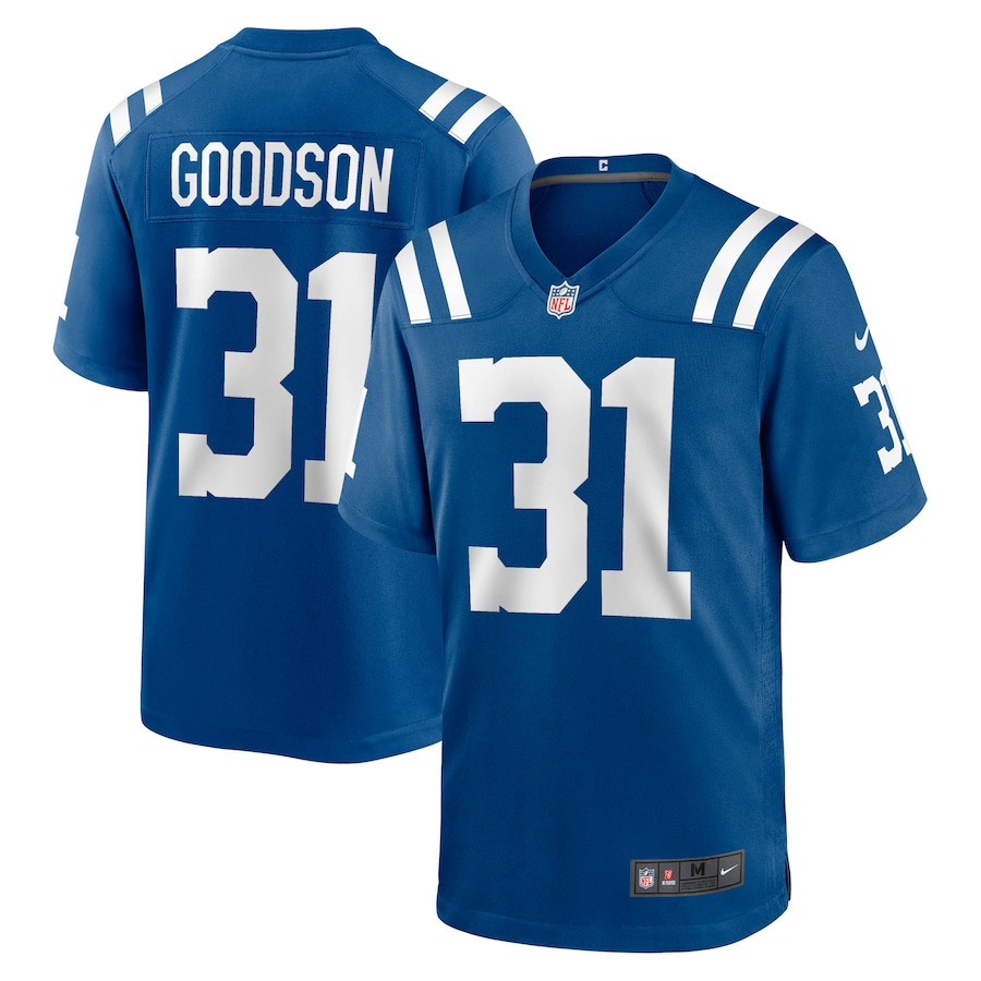 Tyler Goodson 31 Indianapolis Colts Game Men Jersey - Royal JS3561 Saliibo